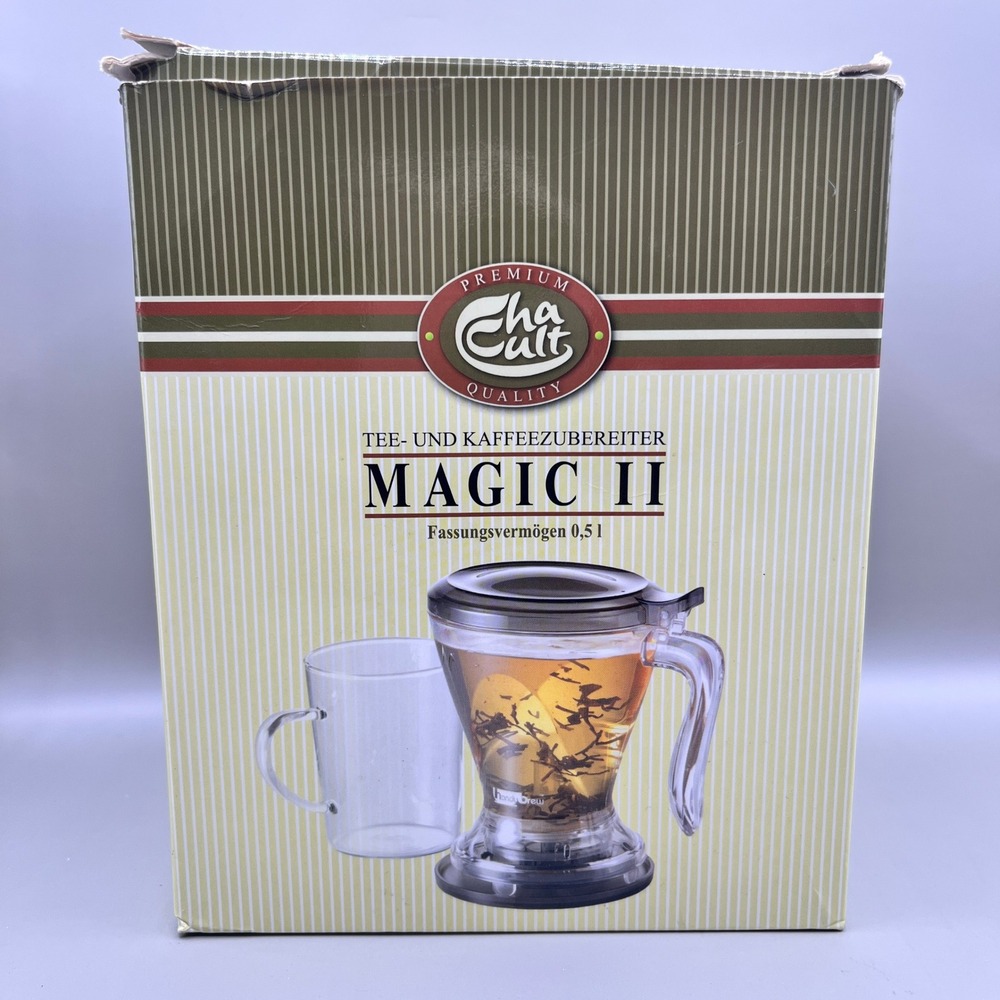 ChaCult Magic II Tea Coffee Maker‎ 0.5L Bottom Dispensing Brewer NIB Taiwan